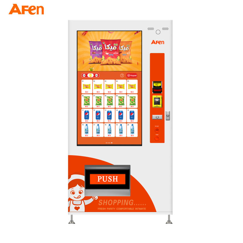 Vending machine with display