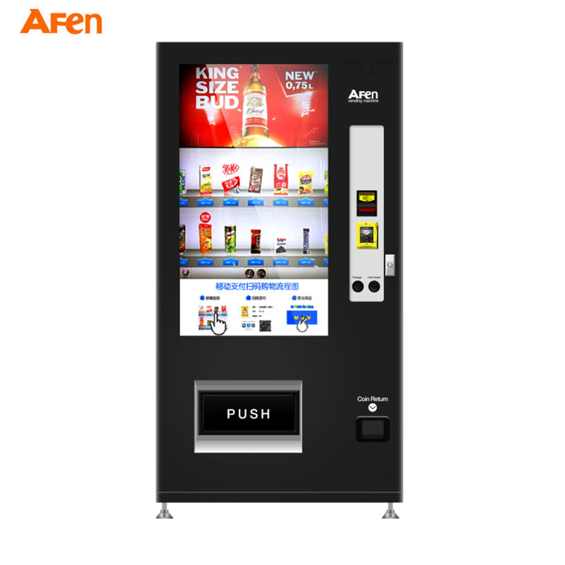 Vending machine with display