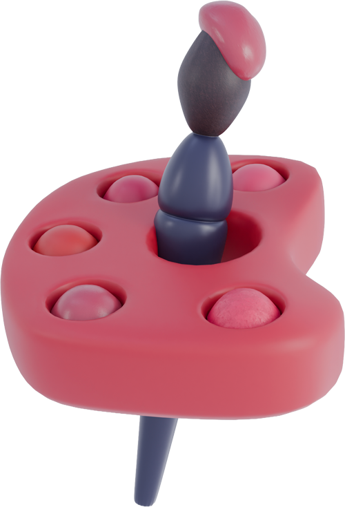 Design štětec a paleta